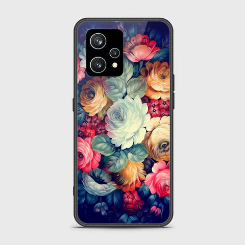 Realme 9 4G Cover- Floral Series 2 - HQ Ultra Shine Premium Infinity Glass Soft Silicon Borders Case