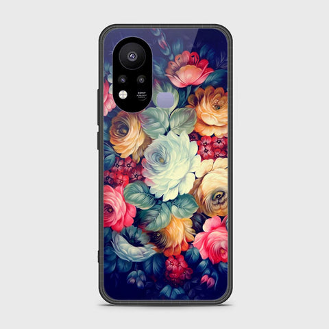 Infinix Hot 11s Cover- Floral Series 2 - HQ Ultra Shine Premium Infinity Glass Soft Silicon Borders Case