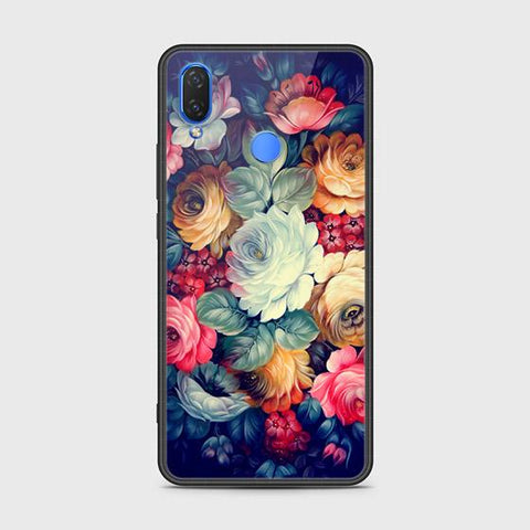 Huawei Y9 2019 Cover - Floral Series 2 - HQ Ultra Shine Premium Infinity Glass Soft Silicon Borders Case