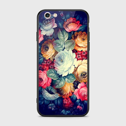 iPhone 6s Plus / 6 Plus Cover - Floral Series 2 - HQ Ultra Shine Premium Infinity Glass Soft Silicon Borders Case