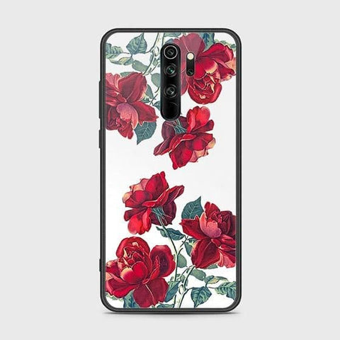 Xiaomi Redmi Note 8 Pro Cover - Floral Series 2 - HQ Ultra Shine Premium Infinity Glass Soft Silicon Borders Case