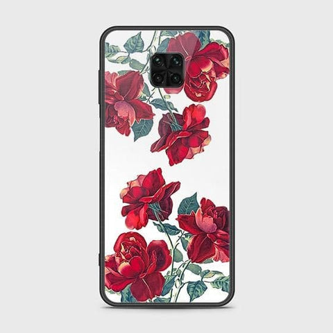 Xiaomi Redmi Note 9 Pro Cover - Floral Series 2 - HQ Ultra Shine Premium Infinity Glass Soft Silicon Borders Case