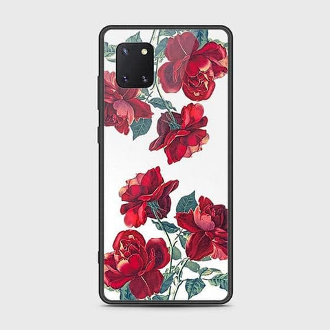 Samsung Galaxy Note 10 Lite Cover - Floral Series 2 - HQ Ultra Shine Premium Infinity Glass Soft Silicon Borders Case