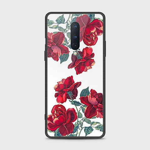 OnePlus 8 4G Cover - Floral Series 2 - HQ Ultra Shine Premium Infinity Glass Soft Silicon Borders Case