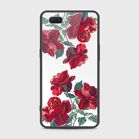 Realme C1 Cover - Floral Series 2 - HQ Ultra Shine Premium Infinity Glass Soft Silicon Borders Case