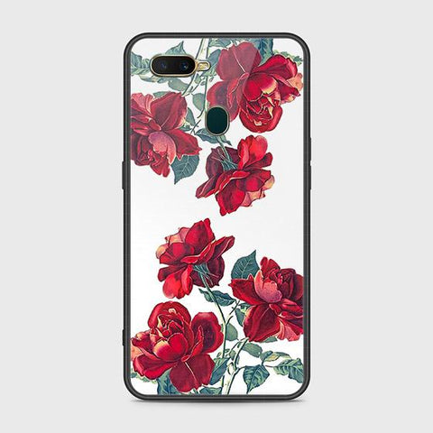 Oppo A5s Cover - Floral Series 2 - HQ Ultra Shine Premium Infinity Glass Soft Silicon Borders Case