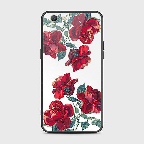 Oppo A39 Cover - Floral Series 2 - HQ Ultra Shine Premium Infinity Glass Soft Silicon Borders Case