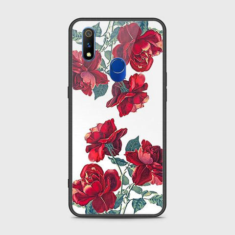 Realme 3 Pro Cover - Floral Series 2 - HQ Ultra Shine Premium Infinity Glass Soft Silicon Borders Case