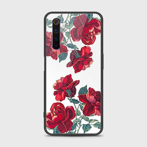 Realme 6 Pro Cover - Floral Series 2 - HQ Ultra Shine Premium Infinity Glass Soft Silicon Borders Case