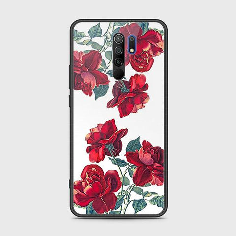 Xiaomi Poco M2 Cover - Floral Series 2 - HQ Ultra Shine Premium Infinity Glass Soft Silicon Borders Case
