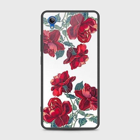 Vivo Y91C Cover - Floral Series 2 - HQ Ultra Shine Premium Infinity Glass Soft Silicon Borders Case