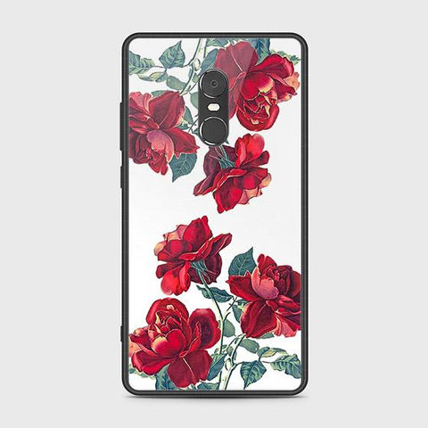 Xiaomi Redmi Note 4 / 4X Cover - Floral Series 2 - HQ Ultra Shine Premium Infinity Glass Soft Silicon Borders Case