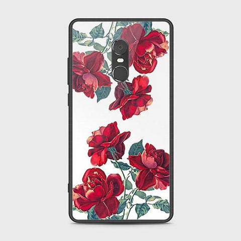 Xiaomi Redmi Note 4 / 4X Cover - Floral Series 2 - HQ Ultra Shine Premium Infinity Glass Soft Silicon Borders Case