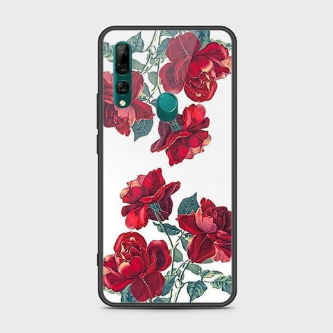 Huawei Y9 Prime 2019 Cover - Floral Series 2 - HQ Ultra Shine Premium Infinity Glass Soft Silicon Borders Case