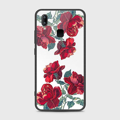 Vivo Y95 Cover - Floral Series 2 - HQ Ultra Shine Premium Infinity Glass Soft Silicon Borders Case