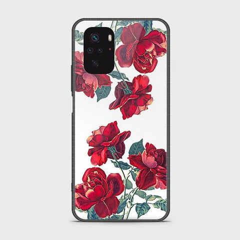 Xiaomi Redmi Note 10 4G Cover - Floral Series 2 - HQ Ultra Shine Premium Infinity Glass Soft Silicon Borders Case