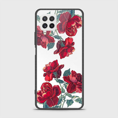 Samsung Galaxy M32 Cover- Floral Series 2 - HQ Ultra Shine Premium Infinity Glass Soft Silicon Borders Case