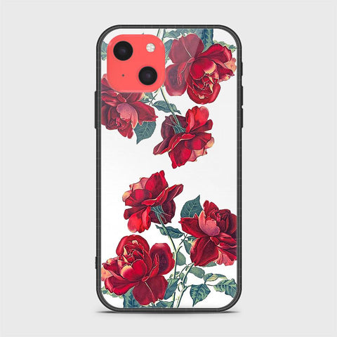 iPhone 13 Mini Cover- Floral Series 2 - HQ Ultra Shine Premium Infinity Glass Soft Silicon Borders Case