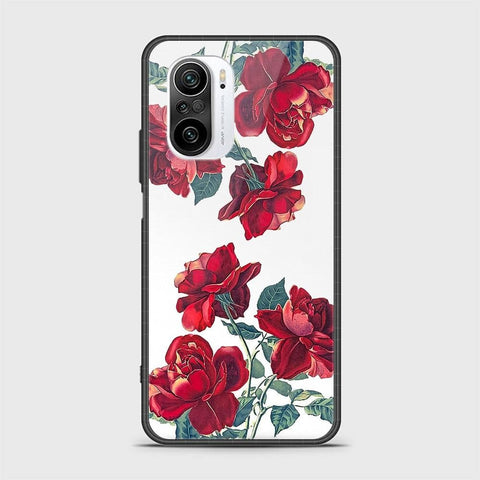 Xiaomi Poco F3 Cover- Floral Series 2 - HQ Ultra Shine Premium Infinity Glass Soft Silicon Borders Case