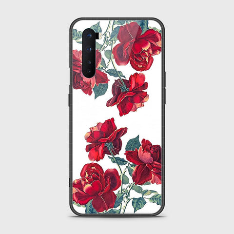 OnePlus Nord Cover- Floral Series 2 - HQ Ultra Shine Premium Infinity Glass Soft Silicon Borders Case