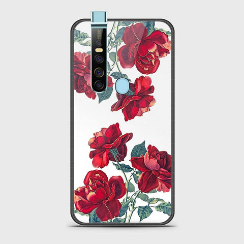 Tecno Camon 15 Pro Cover- Floral Series 2 - HQ Ultra Shine Premium Infinity Glass Soft Silicon Borders Case G-57