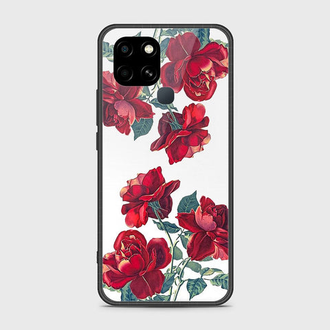 Infinix Smart 6 Cover- Floral Series 2 - HQ Ultra Shine Premium Infinity Glass Soft Silicon Borders Case