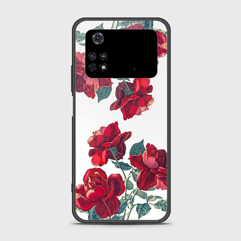 Xiaomi Poco M4 Pro 4G Cover- Floral Series 2 - HQ Ultra Shine Premium Infinity Glass Soft Silicon Borders Case
