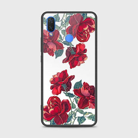 Huawei Y9 2019 Cover - Floral Series 2 - HQ Ultra Shine Premium Infinity Glass Soft Silicon Borders Case