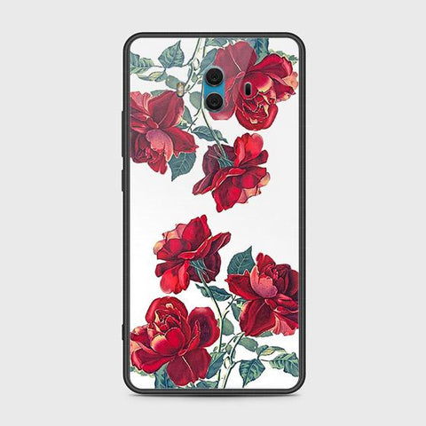 Huawei Mate 10 Cover - Floral Series 2 - HQ Ultra Shine Premium Infinity Glass Soft Silicon Borders Case