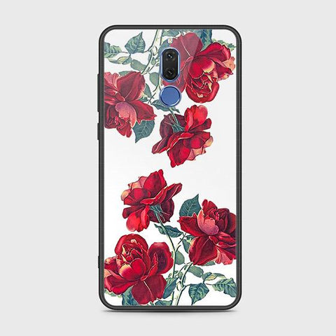 Huawei Mate 10 Lite Cover - Floral Series 2 - HQ Ultra Shine Premium Infinity Glass Soft Silicon Borders Case