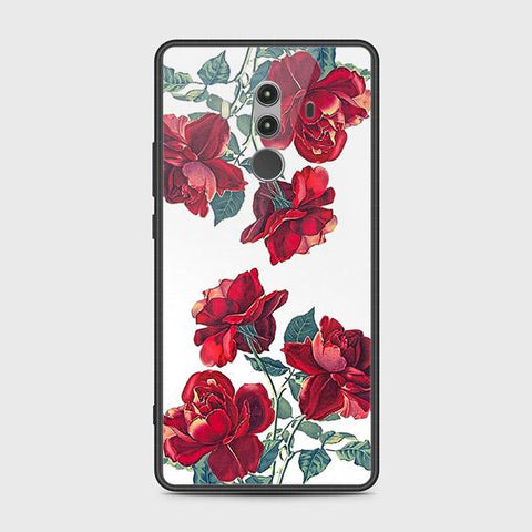 Huawei Mate 10 Pro Cover - Floral Series 2 - HQ Ultra Shine Premium Infinity Glass Soft Silicon Borders Case