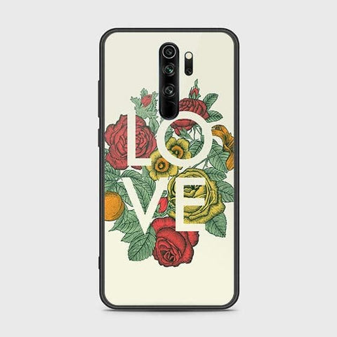 Xiaomi Redmi Note 8 Pro Cover - Floral Series 2 - HQ Ultra Shine Premium Infinity Glass Soft Silicon Borders Case