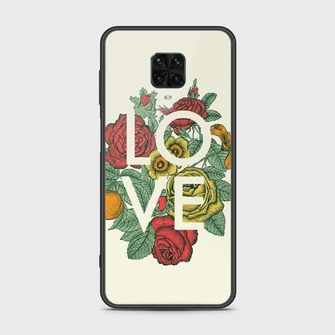 Xiaomi Poco M2 Pro Cover - Floral Series 2 - HQ Ultra Shine Premium Infinity Glass Soft Silicon Borders Case