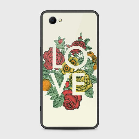 Oppo A3 Cover - Floral Series 2 - HQ Ultra Shine Premium Infinity Glass Soft Silicon Borders Case