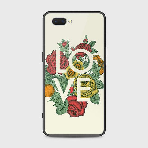 Realme C1 Cover - Floral Series 2 - HQ Ultra Shine Premium Infinity Glass Soft Silicon Borders Case