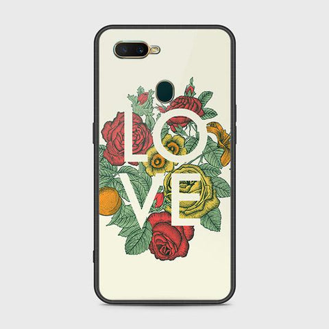 Oppo A5s Cover - Floral Series 2 - HQ Ultra Shine Premium Infinity Glass Soft Silicon Borders Case