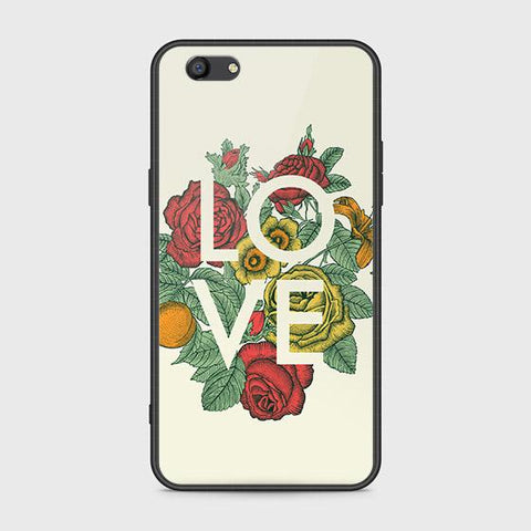 Oppo A77 Cover - Floral Series 2 - HQ Ultra Shine Premium Infinity Glass Soft Silicon Borders Case