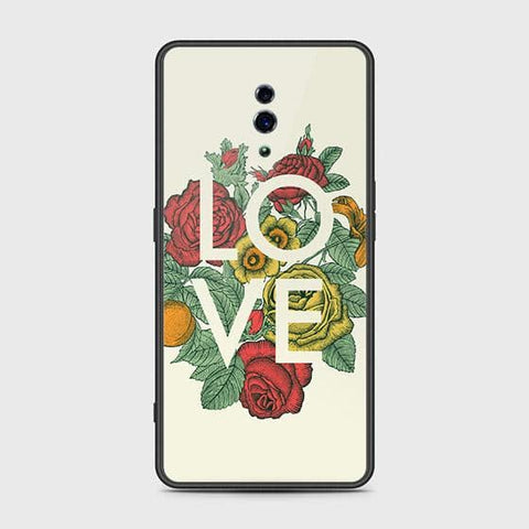 Oppo Reno Cover - Floral Series 2 - HQ Ultra Shine Premium Infinity Glass Soft Silicon Borders Case