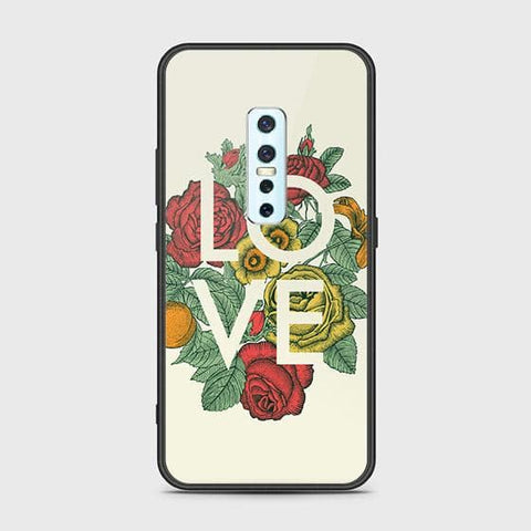 Vivo V17 Pro Cover - Floral Series 2 - HQ Ultra Shine Premium Infinity Glass Soft Silicon Borders Case