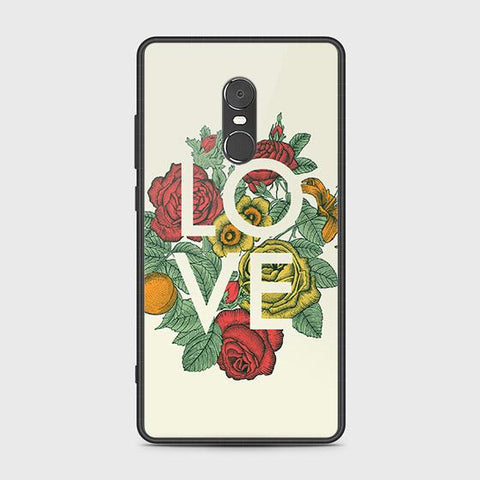 Xiaomi Redmi Note 4 / 4X Cover - Floral Series 2 - HQ Ultra Shine Premium Infinity Glass Soft Silicon Borders Case