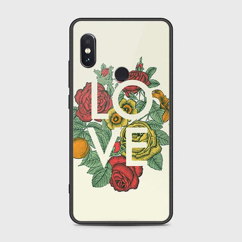Xiaomi Redmi Note 5 Pro Cover - Floral Series 2 - HQ Ultra Shine Premium Infinity Glass Soft Silicon Borders Case