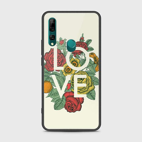 Huawei Y9 Prime 2019 Cover - Floral Series 2 - HQ Ultra Shine Premium Infinity Glass Soft Silicon Borders Case