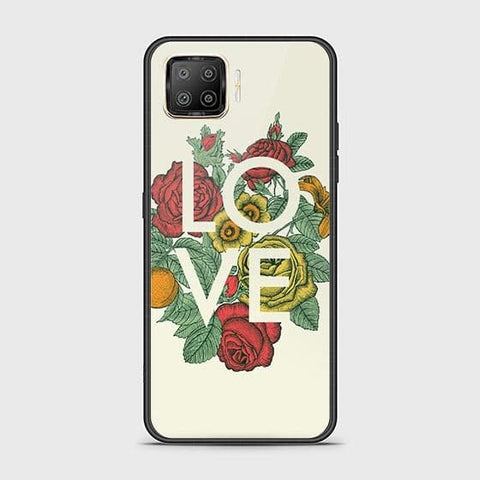 Oppo A93 Cover - Floral Series 2 - HQ Ultra Shine Premium Infinity Glass Soft Silicon Borders Case