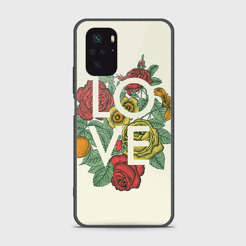 Xiaomi Redmi Note 10 4G Cover - Floral Series 2 - HQ Ultra Shine Premium Infinity Glass Soft Silicon Borders Case