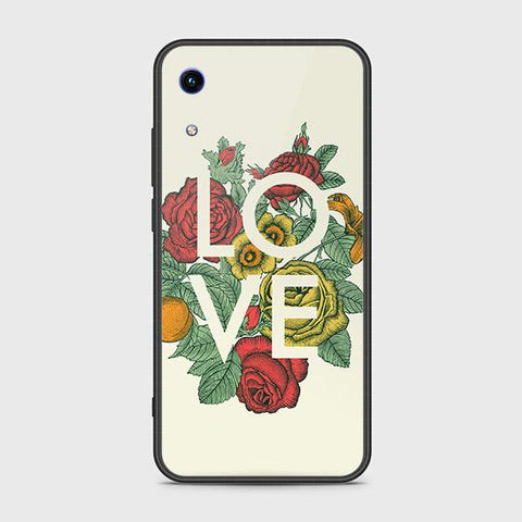 Huawei Honor 8A Cover - Floral Series 2 - HQ Ultra Shine Premium Infinity Glass Soft Silicon Borders Case