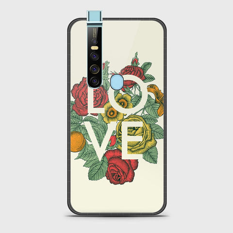 Tecno Camon 15 Pro Cover- Floral Series 2 - HQ Ultra Shine Premium Infinity Glass Soft Silicon Borders Case G-57