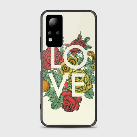 Infinix Note 11 Cover- Floral Series 2 - HQ Ultra Shine Premium Infinity Glass Soft Silicon Borders Case