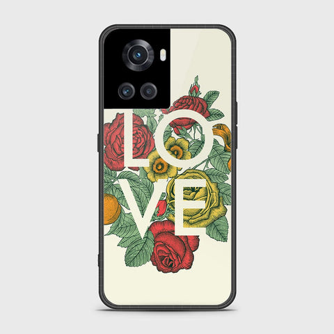 OnePlus Ace Cover- Floral Series 2 - HQ Ultra Shine Premium Infinity Glass Soft Silicon Borders Case
