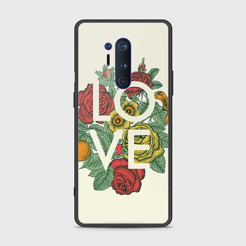 OnePlus 8 Pro Cover - Floral Series 2 - HQ Ultra Shine Premium Infinity Glass Soft Silicon Borders Case