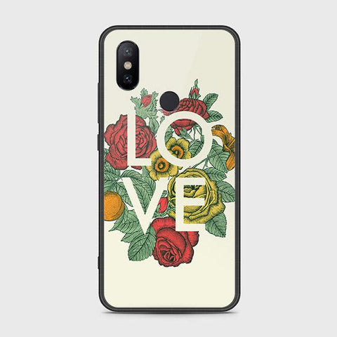 Xiaomi Mi A2 / Mi 6X Cover - Floral Series 2 - HQ Ultra Shine Premium Infinity Glass Soft Silicon Borders Case